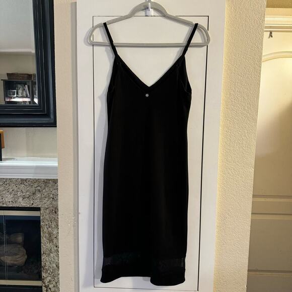 Alice + Olivia Air By Stacey Bendet Cate Stretch Jersey Tank Dress Black Size 8 - Picture 7 of 10